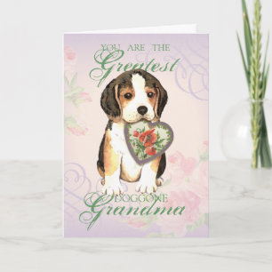 Beagle Heart Grandma Kort