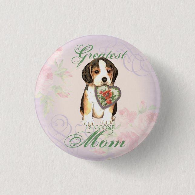 Beagle Heart Mamma Knapp (Framsida)