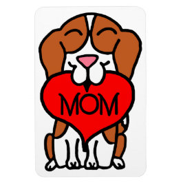 Beagle Heart Mamma Magnet