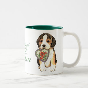 Beagle Heart Mamma Två-Tonad Mugg