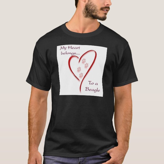 Beagle Heart-Tillhör Tröja (Framsida)