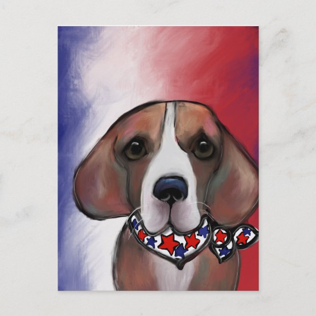  BEAGLE   HELG VYKORT (Framsida)