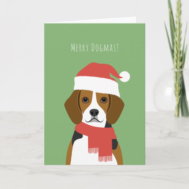 Beagle-Helgdag Card Helgkort (Framsida)