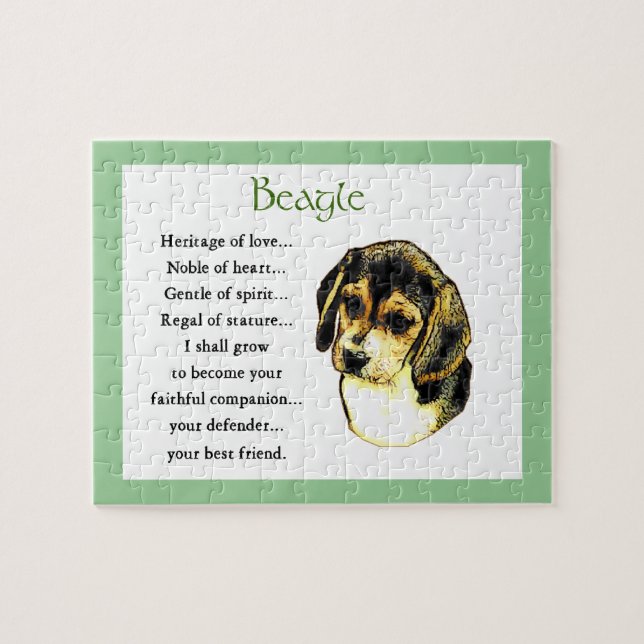 Beagle Heritage of Kärlek Pussel (Horisontell)