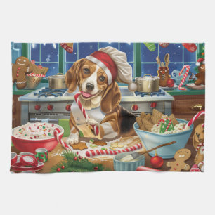 Beagle Holiday Baking: Festiv julbakning Kökshandduk