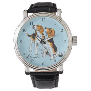 beagle hound armbandsur