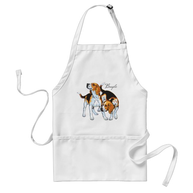 beagle hound förkläde (Framsidan)