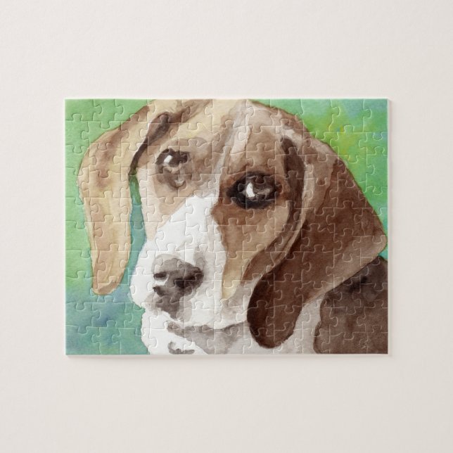 Beagle Hound Hund Art Puzzles Pussel (Horisontell)