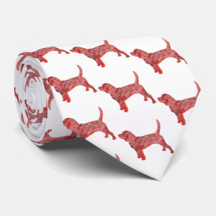 Beagle Hound Hund Cute Silhouette Red Nacke Slips