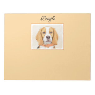 Beagle Hound Hund Painting Original Animal Art Anteckningsblock