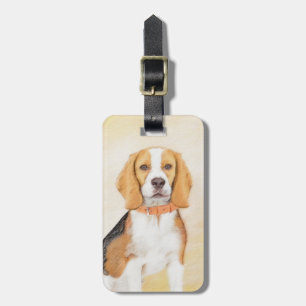 Beagle Hound Hund Painting Original Animal Art Bagagebricka