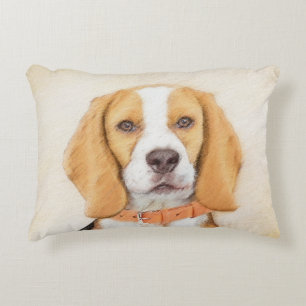 Beagle Hound Hund Painting Original Animal Art Prydnadskudde