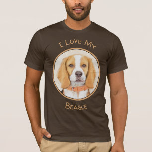 Beagle Hound Hund Painting Original Animal Art T Shirt