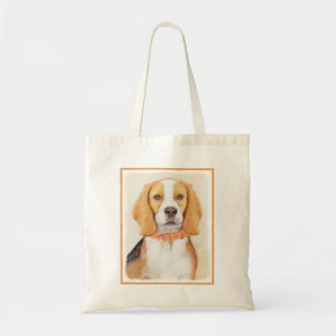 Beagle Hound Hund Painting Original Animal Art Tygkasse