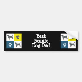 Beagle Hound Hund&Tass Y&B Rrid Bästa Pappa Bildekal