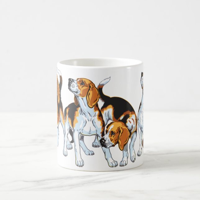 beagle hound kaffemugg (Center)
