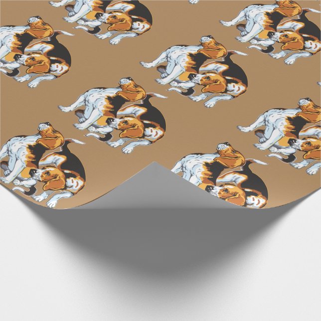 beagle hound presentpapper (Hörn)
