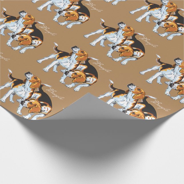 beagle hound presentpapper (Hörn)