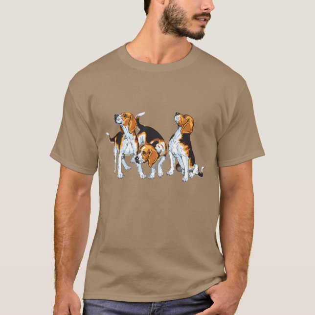 beagle hound t shirt (Framsida)