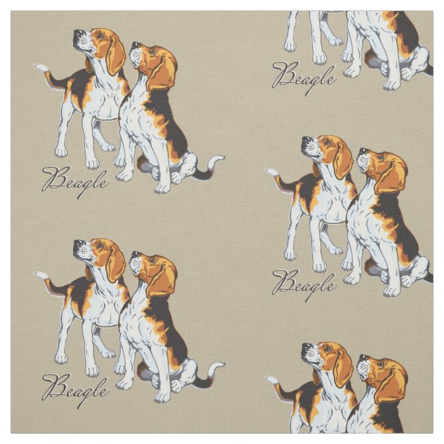 beagle hound tyg (Provkarta)