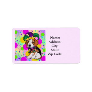 Beagle Hund Adressetikett
