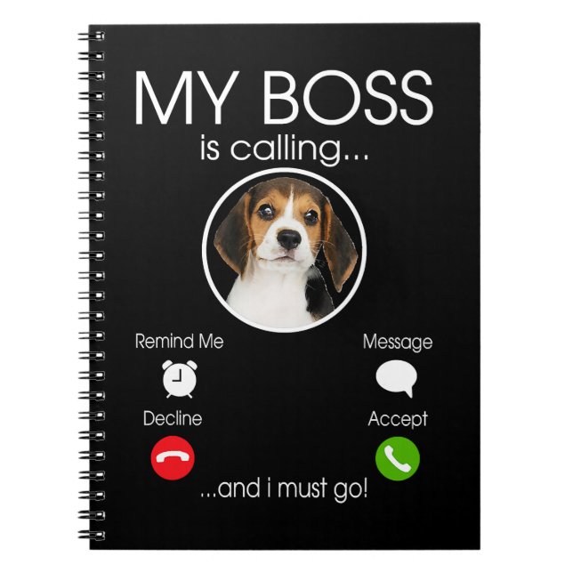 Beagle Hund älskare bästa beagle ringer och jag må Anteckningsbok (Framsidan)