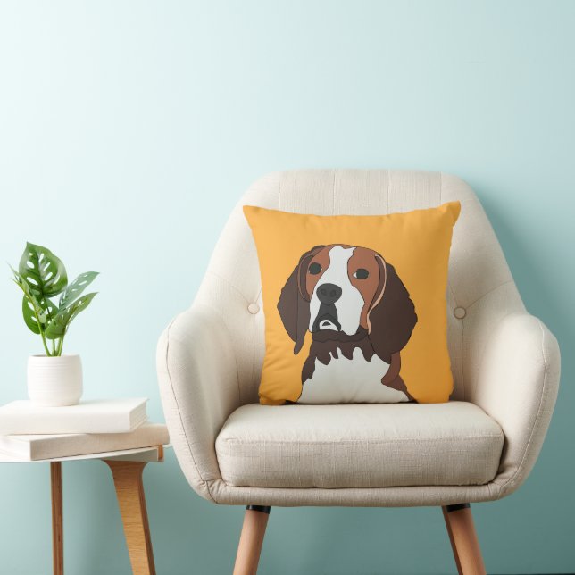 Beagle Hund Älskare Beagle Kudde (Stol)