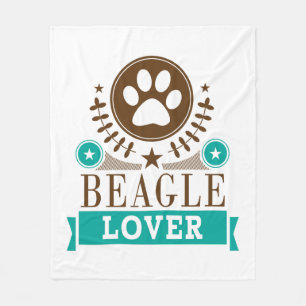 Beagle Hund älskare Fleecefilt