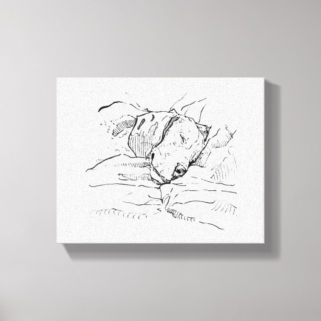 Beagle Hund Älskare Illustration  Canvastryck (Framsida)