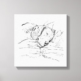 Beagle Hund Älskare Illustration Canvastryck