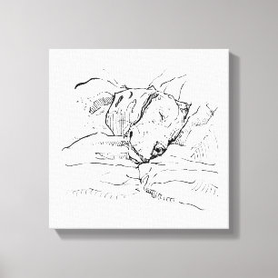 Beagle Hund Älskare Illustration  Canvastryck