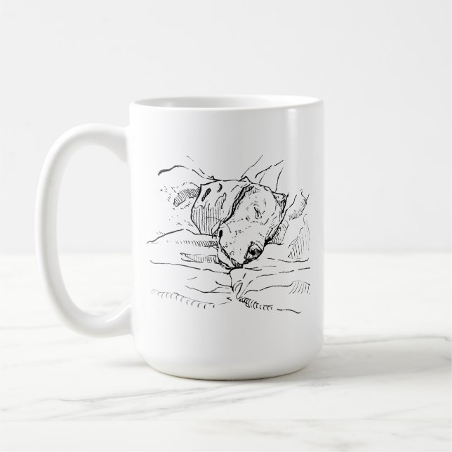 Beagle Hund Älskare Illustration  Kaffemugg (Vänster)