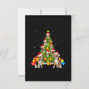 Beagle Hund älskare Matching Santa Beagle jul T OSA Kort