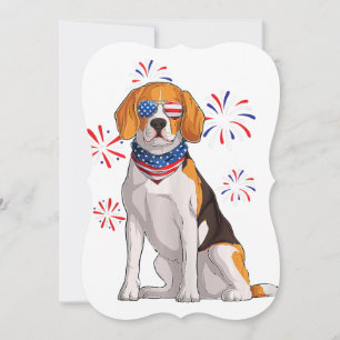 beagle hund american USA flagga manar beagle älska