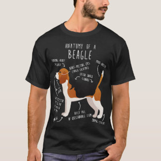 Beagle Hund Anatomy 1 T Shirt