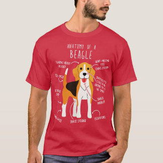 Beagle Hund Anatomy T Shirt