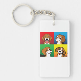 Beagle Hund Ansikte Lycklig-dagen till Mor Far Mam