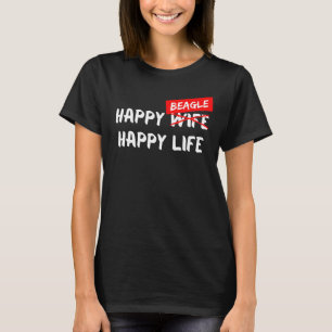 Beagle Hund aveln Lycklig Life Animal Friend Hund T Shirt