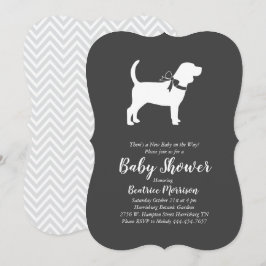 Beagle Hund Baby Shower Gender Neutral Inbjudningar