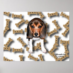 Beagle & Hund Biscuits Poster