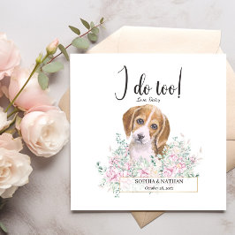 Beagle Hund Bröllop Cocktail Napkins Pappersservett
