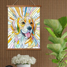 Beagle hund - Colorful Mosaic art