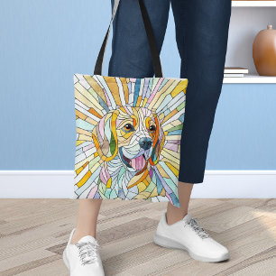 Beagle hund - Colorful Mosaic art Tygkasse