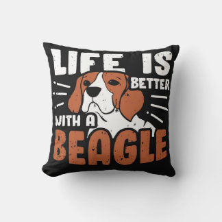 Beagle Hund design Kudde