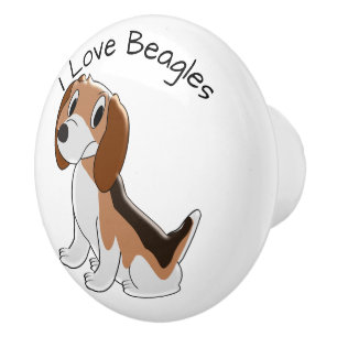 Beagle Hund design Personlig Knopp