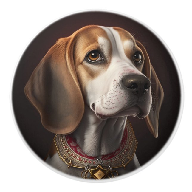 Beagle Hund Djur Knopp (Framsidan)
