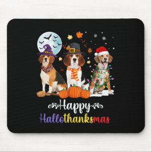 Beagle Hund Halloween God jul Lycklig Halloth Musmatta