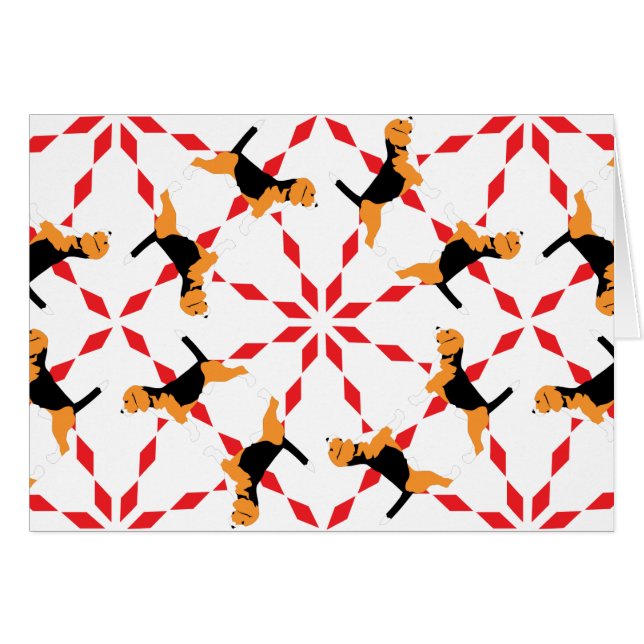 Beagle Hund Hälsningskort (Framsidan Horizontal)