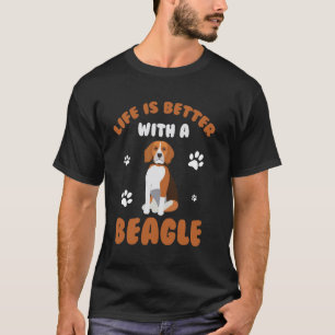 Beagle Hund Hår Design u2013 Husdjur Älskare Grafi T Shirt