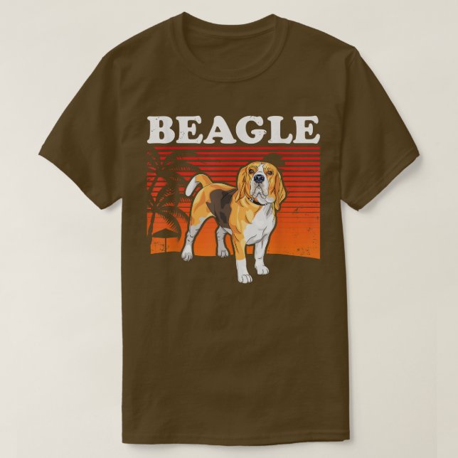 Beagle Hund Hundägare Beagle  T Shirt (Design framsida)